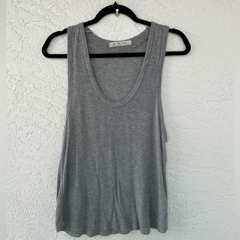 Free People We The Free Tank Top Extra Small Grey